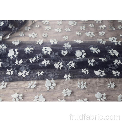 Tissu de dentelle en nylon polyester motif patte